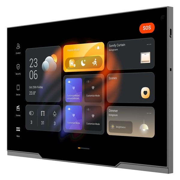 Akubela Ak-Phx1-Poe-St Monitor Android 12.0 para Automação Home - Tela TFT de 12 & Quot | Aplicações de terceiros - Áudio Bidirc