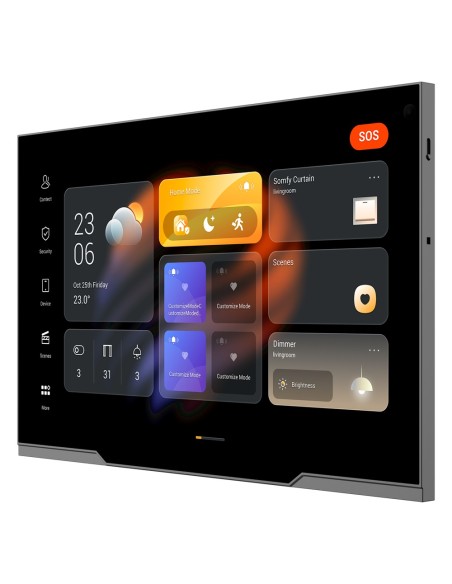 Akubela Ak-Phx1-Poe-St Monitor Android 12.0 para Automação Home - Tela TFT de 12 & Quot | Aplicações de terceiros - Áudio Bidirc