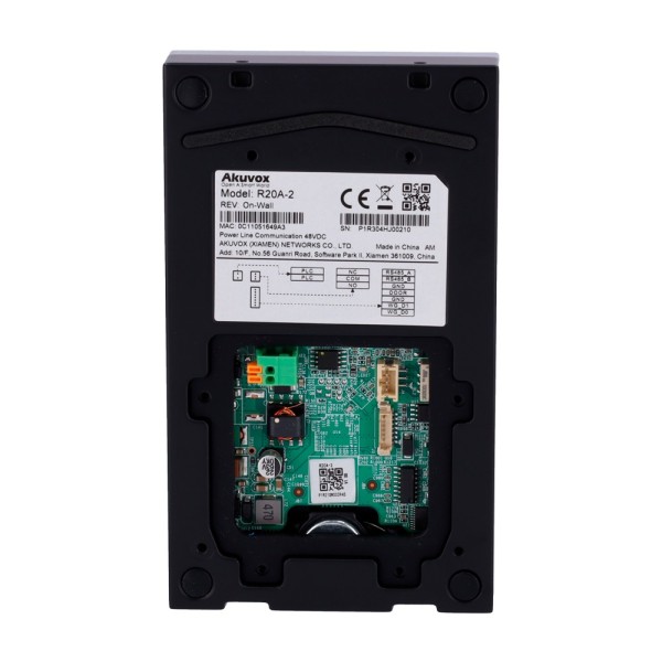 Comprar AKUVOX AK-R20A-2 Videoportero 2 hilos en superficie - Cámara 2 Mpx | Audio bidireccional - Apertura con tarjeta EM/MF y 