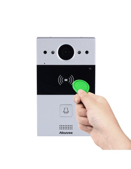Akuvox AK-R20A-2 Vídeo Pay Page de pagamento 2 Fio de Superfície - Câmera 2 MPX | Audio bidirecional - abertura com cartão EM / 