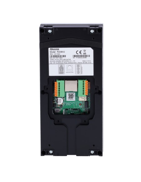 Comprar AKUVOX AK-R20B-2B Videoportero IP en superficie - Cámara 2 Mpx | Audio bidireccional - Apertura con tarjeta EM/MF y NFC 