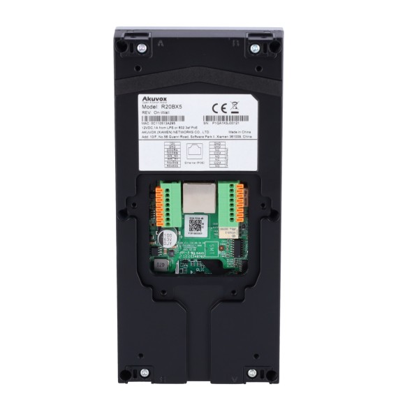 Acheter AKUVOX AK-R20B-5B Visiophone IP en saillie - Caméra 2 Mpx | Audio bidirectionnel - Ouverture avec cartes EM/MF et NFC