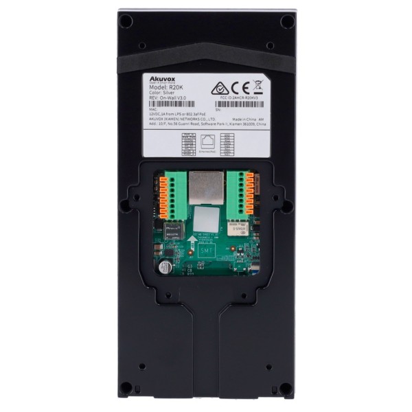 Comprar AKUVOX AK-R20K Videoportero IP en superficie - Cámara 2 Mpx | Audio bidireccional - Apertura con tarjeta EM/MF, NFC y PI