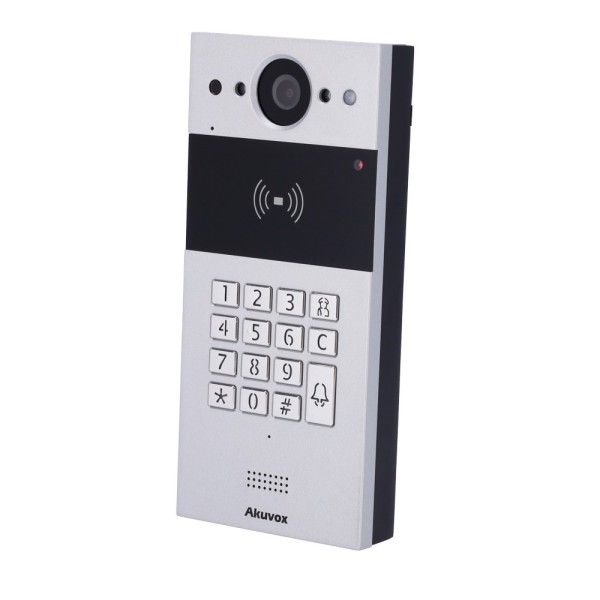 Acheter AKUVOX AK-R20K-2 Interphone vidéo 2 fils en saillie - Caméra 2 Mpx | Audio bidirectionnel - Ouverture par carte EM/MF, N
