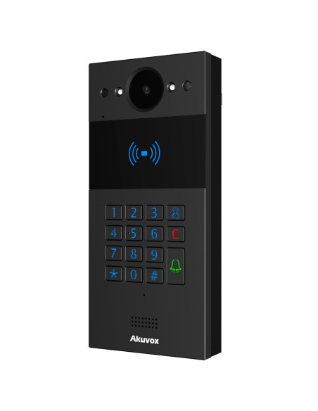 Kaufen AKUVOX AK-R20K-BLACK IP-Video-Türsprechanlage zur Aufputzmontage – 2-MP-Kamera | Gegensprechfunktion (bidirektionales Aud