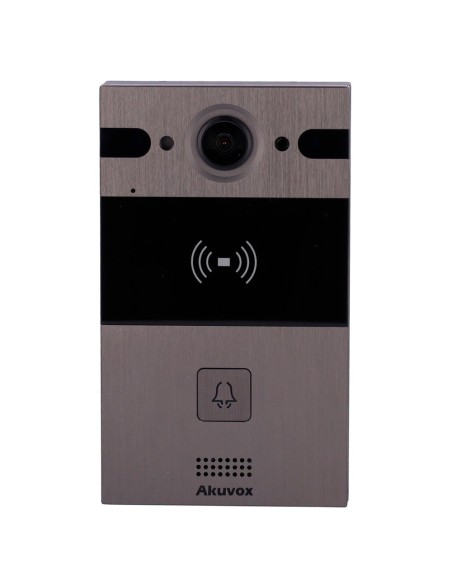 Akuvox AK-R25a Surface Video Entrance - Câmera 4 MPX Grande Ângulo | Áudio bidirecional - abertura com cartão EM / MF e NF