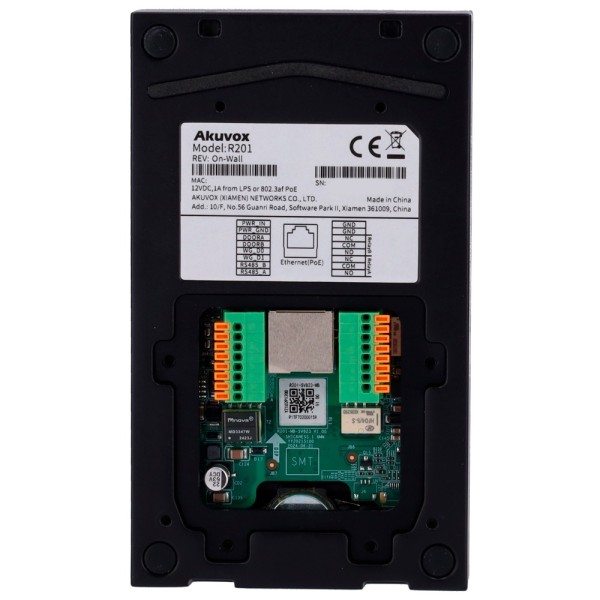 Akuvox AK-R25a Surface Video Entrance - Câmera 4 MPX Grande Ângulo | Áudio bidirecional - abertura com cartão EM / MF e NF