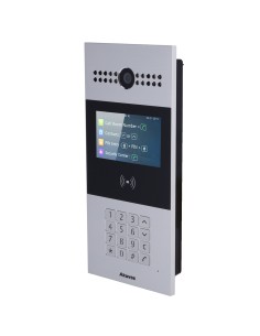 Akuvox AK-R28A Player de vídeo - Câmera 2 MPX | Áudio bidirecional - abertura com cartão EM / MF e PIN | 3 relés - Apartamentos 