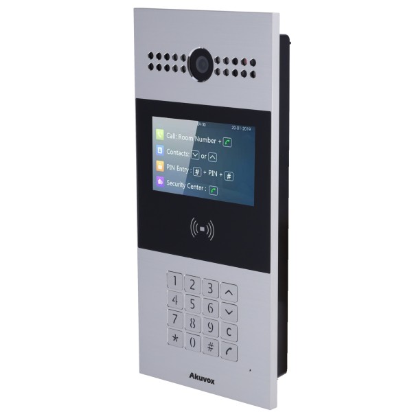 Acquista AKUVOX AK-R28A Videocitofono IP - Telecamera 2 Mpx | Audio bidirezionale - Apertura con tessera EM/MF e PIN | 3 relè - 