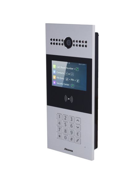 Acquista AKUVOX AK-R28A Videocitofono IP - Telecamera 2 Mpx | Audio bidirezionale - Apertura con tessera EM/MF e PIN | 3 relè - 