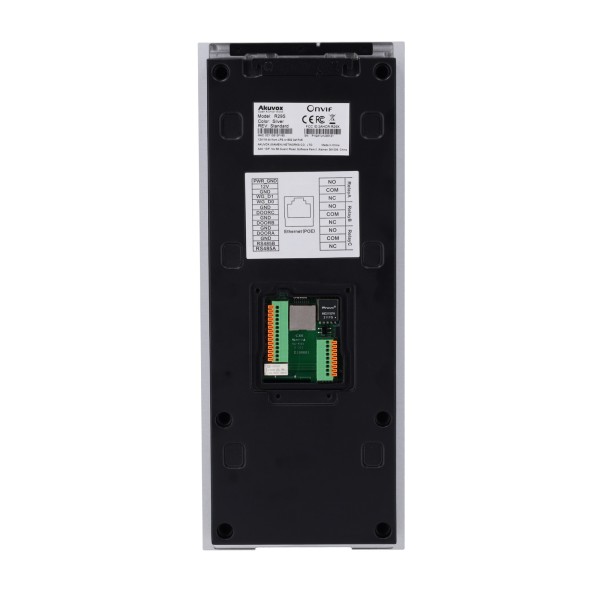 Akuvox AK-R29C-L Video Player IP - CAMPE 3 MPX / 1 MPX | Vídeo de áudio e bidirecional - facial, cartão, ble, pin e qr | 2 relés