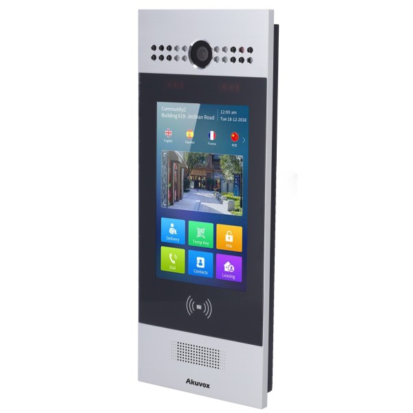 Akuvox AK-R29S PLAYPENO IP - CAMPE 3 MPX | Áudio Bidirecional e Vídeo - Facial, Cartão, Pin e QR | 3 relés - Apartamentos