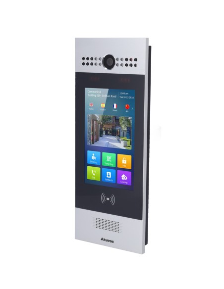 Akuvox AK-R29S PLAYPENO IP - CAMPE 3 MPX | Áudio Bidirecional e Vídeo - Facial, Cartão, Pin e QR | 3 relés - Apartamentos