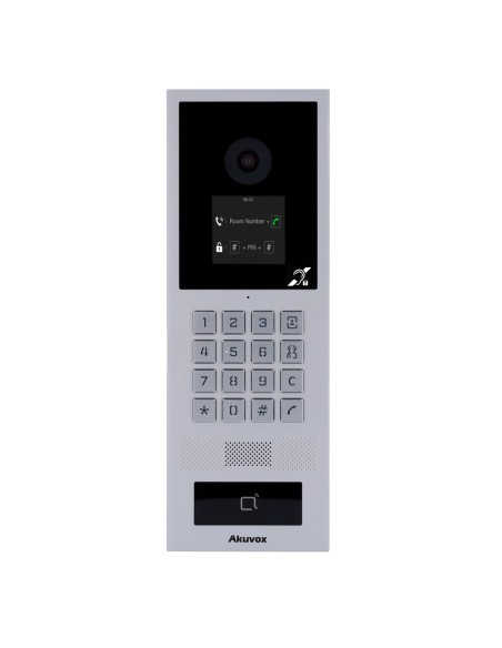 Acheter AKUVOX AK-S532-BIM Interphone vidéo IP antivandale IK08 - Caméra 2 Mpx | Audio bidirectionnel et BIM - Carte EM/MF, NFC,