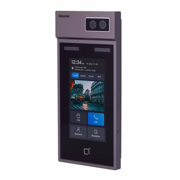 Acheter AKUVOX AK-S535 Visiophone IP antivandale IK08 - Caméra 2 Mpx/1 Mpx | Audio bidirectionnel - Reconnaissance faciale, cart