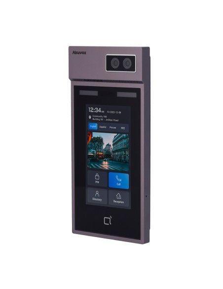 Akuvox AK-S535 Vídeo Paypo de Pagamentos IK08 Anti-Vandallic IP - Câmera 2 MPX / 1 MPX | Áudio bidirecional - facial, cartão, nf