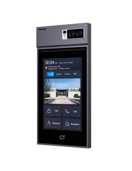 Comprar AKUVOX AK-S539 Videoportero IP antivandálico IK08 - Cámara 5 Mpx/2 Mpx | Audio y vídeo bidireccional - Facial, tarjeta, 