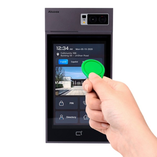 Comprar AKUVOX AK-S539 Videoportero IP antivandálico IK08 - Cámara 5 Mpx/2 Mpx | Audio y vídeo bidireccional - Facial, tarjeta, 