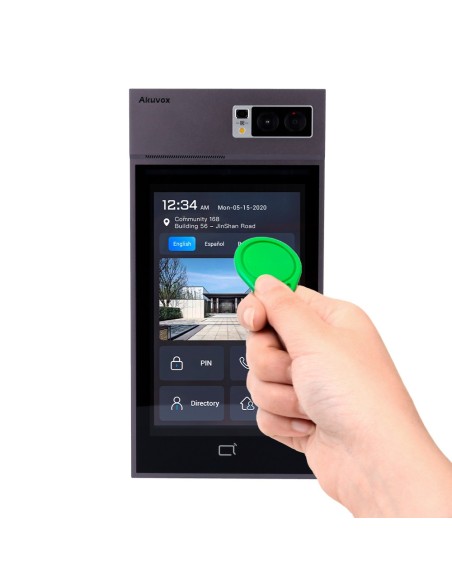 Comprar AKUVOX AK-S539 Videoportero IP antivandálico IK08 - Cámara 5 Mpx/2 Mpx | Audio y vídeo bidireccional - Facial, tarjeta, 