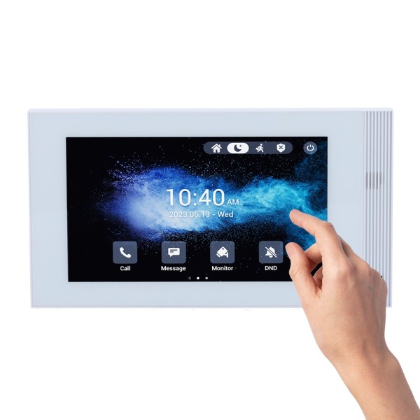 Comprar AKUVOX AK-S562-S-WHITE Monitor Linux para videoportero - Pantalla TFT de 7" | Montaje en superficie - Audio bidirec