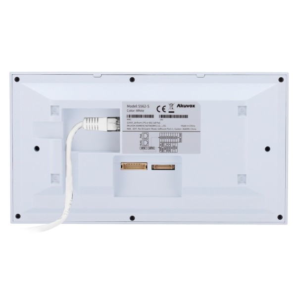 Comprar AKUVOX AK-S562-S-WHITE Monitor Linux para videoportero - Pantalla IPS de 7" | Montaje en superficie - Audio bidirec