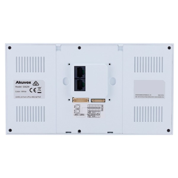 Acquistare AKUVOX AK-S562W-WHITE Monitor Linux per videocitofono - Schermo TFT da 7" - Audio bidirezionale Crystal Clear | E