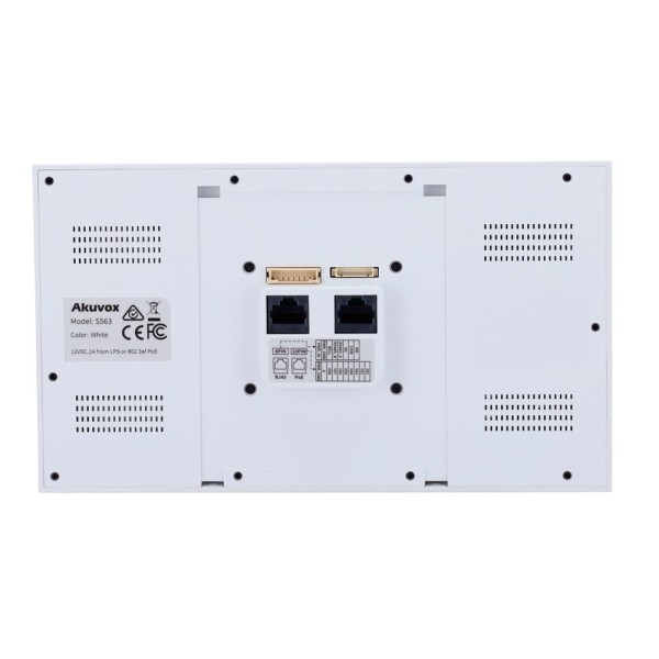 Comprar AKUVOX AK-S563-WHITE Monitor Android 12.0 para videoportero - Pantalla IPS de 8" - Audio bidireccional Crystal Clea