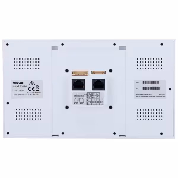 Acquistare AKUVOX AK-S563W-WHITE Monitor Android 12.0 per videocitofono - Schermo IPS da 8" - Audio bidirezionale Crystal Cle