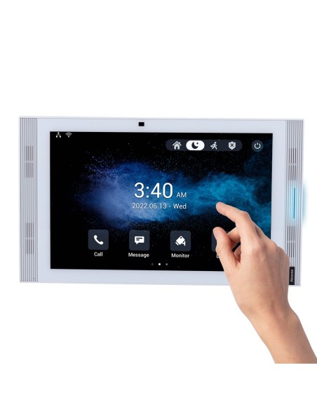 Acheter AKUVOX AK-S567-WHITE Moniteur Android 12.0 pour visiophone - Écran IPS de 10" - Audio bidirectionnel Crystal Cle