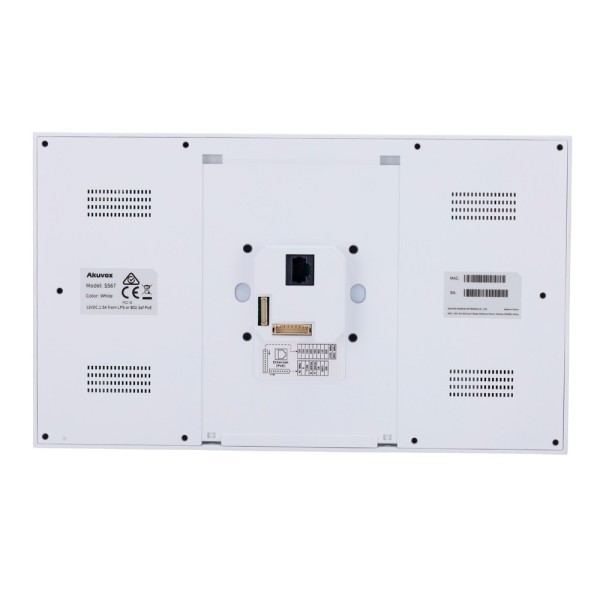 Akuvox AK-S567-White Monitor Android 12.0 para player de vídeo - 10 & Tela IPS - Cristal de áudio bidirecional | Fácil