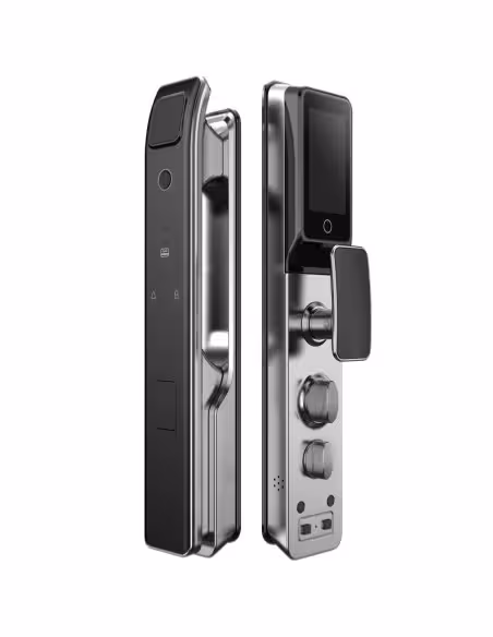 Kaufen AKUBELA AK-SL50 Smartes Türschloss mit Video-Türsprechanlage – Fingerabdruck, Karte und PIN – 50 Benutzer | WLAN – 2‑MP-K