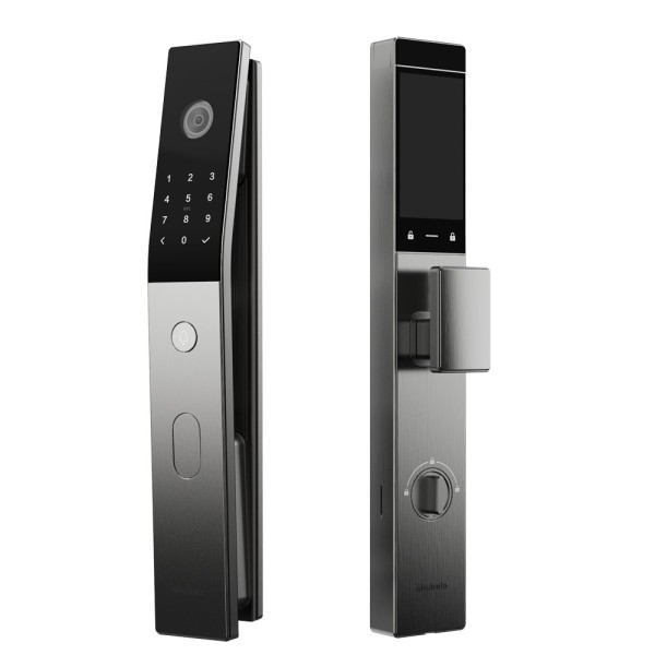 Akuvox AK-SL60 Bloqueio inteligente com porta de vídeo - facial, palma, veia, pegada, cartão, NFC e PIN - 50 usuários | Wifi e b