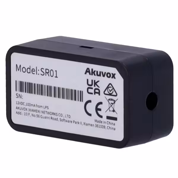 Acheter AKUVOX AK-SR01 Module de porte sécurisée - Format compact pour boîtiers d’encastrement - Communication RS485 | Entrée de