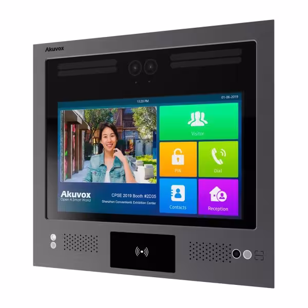 Acheter AKUVOX AK-X916S-L Interphone vidéo IP antivandale IK08 - Double caméra 2 Mpx | Audio et vidéo bidirectionnels - Reconnai