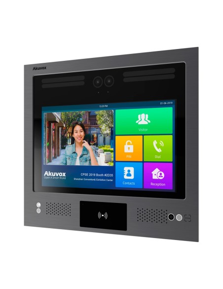 Akuvox AK-X916S-L Vídeo Playton IP IP Anti-Vandal IK08 - Double Camera 2 MPX | Vídeo de áudio e bidirecional - facial, cartão, p