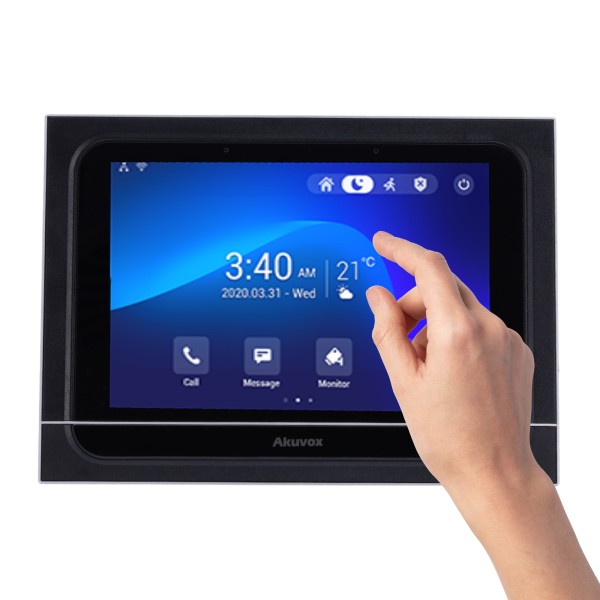 Akuvox AK-X933W Monitor Android 9.0 para player de vídeo - 7 & quot screen IPS - Cristal de áudio bidirecional | Ui fácil - T