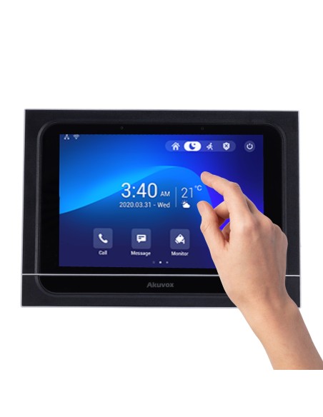 Acquista AKUVOX AK-X933W Monitor Android 9.0 per Videocitofono - Schermo IPS da 7" - Audio bidirezionale Crystal Clear | Ea