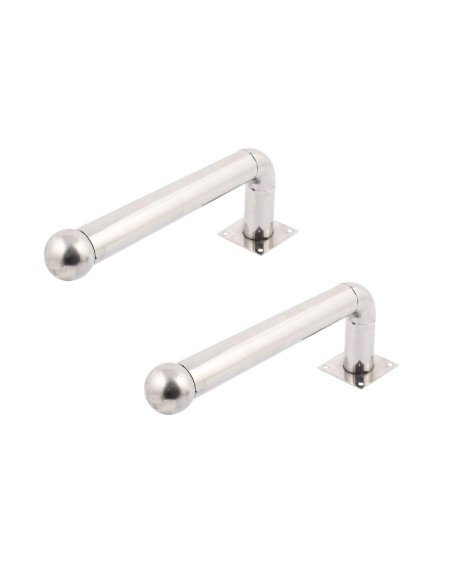 Apoio de Barreira de modelo OEM ALF-50L - 2 unidades - aço inoxidável - Compatível com Detectores de Beam 3/4 - Compatível 