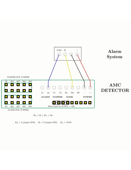 Kaufen AMC AM-DT2-AM PIR-Detektor mit Dualtechnologie – Zertifiziert nach Grad 3 – Haustierimmun und Anti-Masking – Verdrahtet –