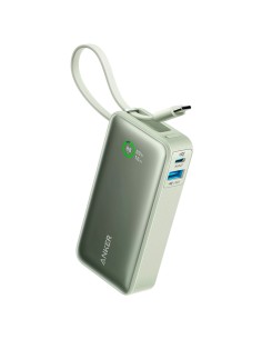 Acheter ANKER ANK-1259-G Batterie externe Anker avec écran LCD - Capacité 10000mAh | Couleur verte - Entrées câble intégré, port