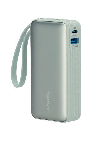 Acheter ANKER ANK-1259-G Batterie externe Anker avec écran LCD - Capacité 10000mAh | Couleur verte - Entrées câble intégré, port