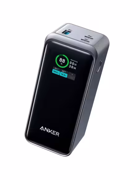 Kaufen ANKER ANK-1336-B Anker Powerbank mit Display – Kapazität 20000 mAh – Eingänge 2x USB-C – Ausgänge 2x USB-C, USB-A – Autol