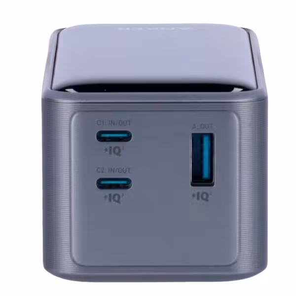 Kaufen ANKER ANK-1336-B Anker Powerbank mit Display – Kapazität 20000 mAh – Eingänge 2x USB-C – Ausgänge 2x USB-C, USB-A – Autol