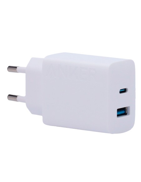 Anker Ank-234-Wcharger-20W1A1C-W Anker - Carregador USB - 20W Power - carga rápida - USB-C e USB-A - cor branca