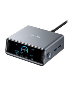 Acquistare ANKER ANK-234-WCHARGER-250W2A4C-B Anker - Caricatore da scrivania - Potenza 250W - Uscite 4x USB-C, 2x USB-A - Ricari