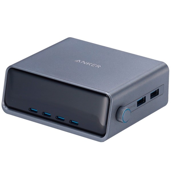 Anker Ank-234-Wcharger-250W2A4C-B Anker - Carregador de Desktop - 250W Power - 4x Saídas USB-C, 2x USB-A - Carregar 4 Disputa