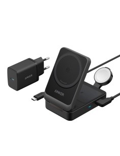 Comprar ANKER ANK-2557-3-IN-1-B Cargador inalámbrico 3 en 1 Anker - Tecnología Magsafe - Carga rápida: iPhone, Airpods, Apple Wa