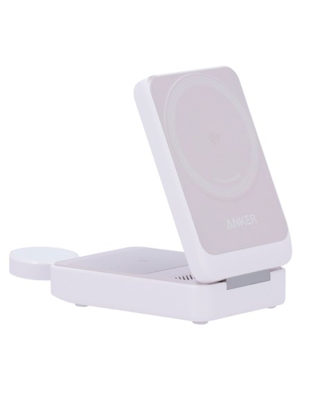Kaufen ANKER ANK-2557-3-IN-1-W 3-in-1 kabelloses Ladegerät von Anker – MagSafe-Technologie – Schnellladen: iPhone, AirPods, Appl