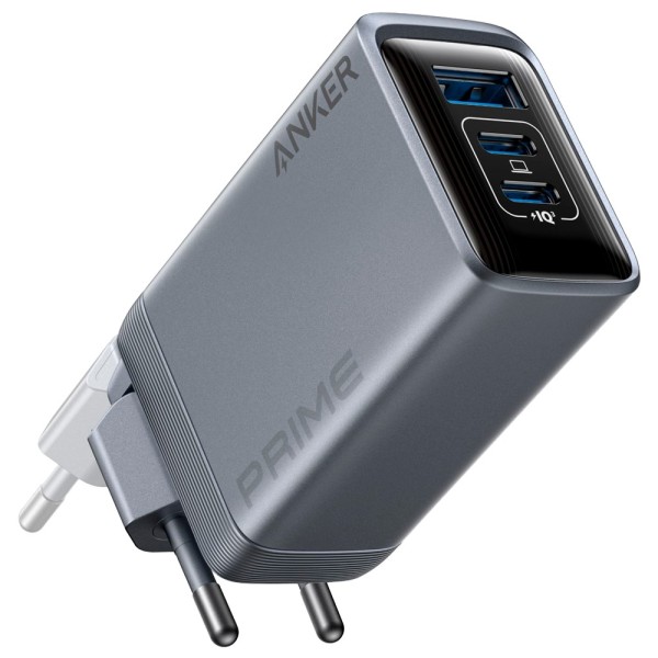Anker Ank-268-Wcharger-100w1A2C-B Anker - Carregador USB - 100W POWER - Saída 2x USB-C, 1x USB-A - CHAVE RÁPIDA 3 EM 1 | Techno