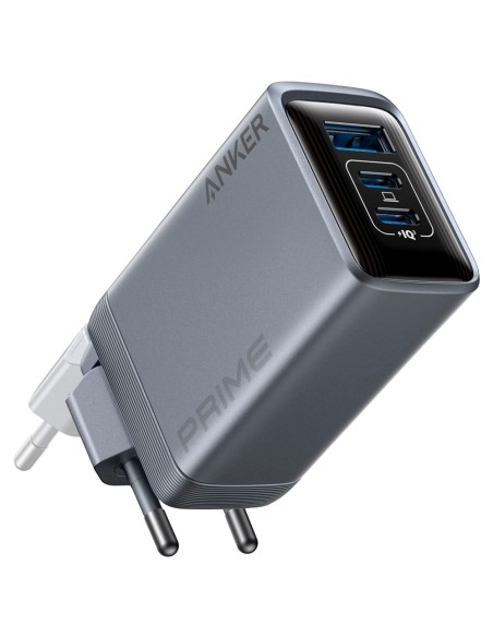 Anker Ank-268-Wcharger-100w1A2C-B Anker - Carregador USB - 100W POWER - Saída 2x USB-C, 1x USB-A - CHAVE RÁPIDA 3 EM 1 | Techno